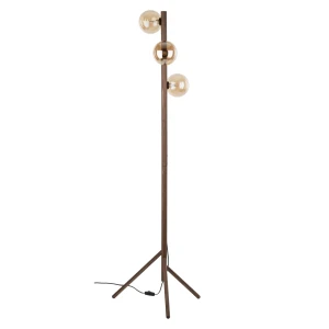 Lampa podłogowa 16151 TK Lighting ESTERA wood orzech Bursztyn 3xG9