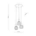 Lampa wisząca 11041 TK Lighting SOPHIA cognac 3xE14