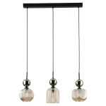 Lampa wisząca 11147 TK Lighting SOPHIA zielony Cognac 3xe14