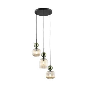 Lampa wisząca 11148 TK Lighting SOPHIA zielony Cognac 3xe14