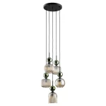 Lampa wisząca 11149 TK Lighting SOPHIA zielony Cognac 5xe14