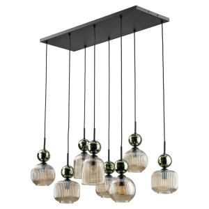 Lampa wisząca 11151 TK Lighting SOPHIA zielony Cognac 8xe14