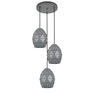 Lampa wisząca 6999 TK Lighting EGANA graphite 3xE27