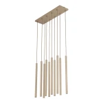 Lampa wisząca 11491 TK Lighting FERRO sabia Champagne 10xG9 Listwa