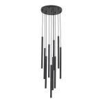 Lampa wisząca 11492 TK Lighting FERRO czarny 10xG9 Koło