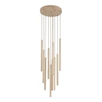 Lampa wisząca 11494 TK Lighting FERRO sabia Champagne 10xG9 Koło