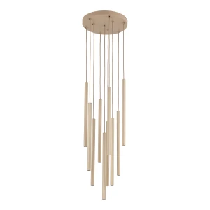 Lampa wisząca 11494 TK Lighting FERRO sabia Champagne 10xG9 Koło