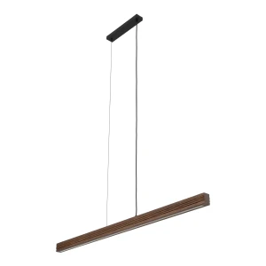 Lampa wisząca 11653 TK Lighting VIGA wood Led Sosna Szczotkowana orzech