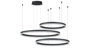 Lampa wisząca HALO pendant 80+60+40 cct bk + remote control