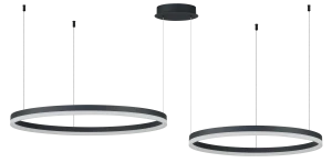 Lampa wisząca HALO pendant 80+60 cct bk + remote control