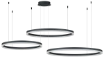 Lampa wisząca HALO pendant 100+80+60 cct bk + remote control