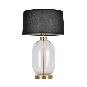 Lampa stołowa Light Prestige AMUR czarno transparentna 1xE27