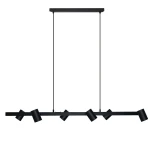 Lampa wisząca Light Prestige SNOW 6 czarna 6xGU10