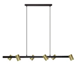 Lampa wisząca Light Prestige SNOW 6 złoto czarna 6xGU10
