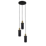 Lampa wisząca Light Prestige TIRANA 3 czarna 3xE27