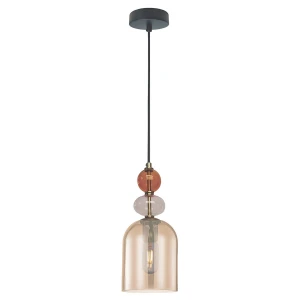 Lampa wisząca Light Prestige TROPEA bursztynowa 1xE27