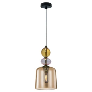 Lampa wisząca Light Prestige TROPEA bursztynowa 1xE27