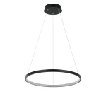 Lampa wisząca Light Prestige RING 40 cm czarna LED CCT