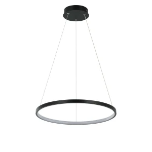 Lampa wisząca Light Prestige RING 40 cm czarna LED CCT
