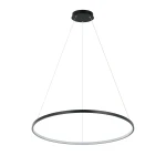 Lampa wisząca Light Prestige RING 66 cm czarna LED CCT