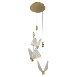 Lampa wisząca Light Prestige MARIPOSA 3 złota LED CCT