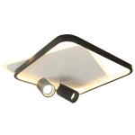 Plafon Light Prestige PARMA 2 kwadratowy czarny 2xGU10 LED CCT