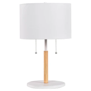 Lampa stołowa Light Prestige FOGO biała 2xE27