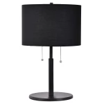 Lampa stołowa Light Prestige FOGO czarna 2xE27