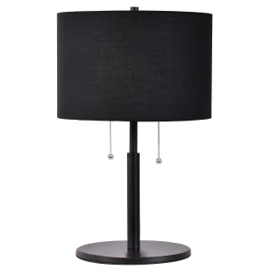 Lampa stołowa Light Prestige FOGO czarna 2xE27