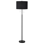 Lampa podłogowa Light Prestige FOGO czarna 2xE27