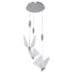 Lampa wisząca Light Prestige MARIPOSA 3 srebrna LED CCT