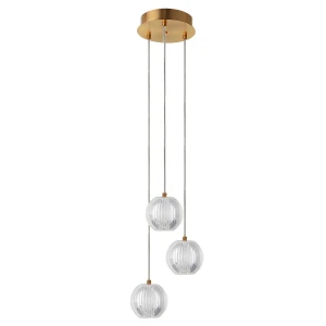Lampa wisząca Light Prestige BRILLANT 3 złota LED CCT