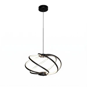 Lampa wisząca Light Prestige KANDOR czarna LED CCT