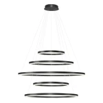 Lampa wisząca HALO pendant 150+120+100+80+60 cct bk + remote control