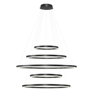 Lampa wisząca HALO pendant 150+120+100+80+60 cct bk + remote control
