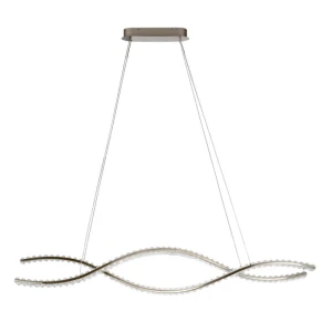 Lampa wisząca podłużna SPARK WAVES PENDANT 120 CCT DIMM + REMOTE CONTROL Chrom
