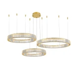 Lampa wisząca potrójna SPARK PENDANT 40+60+80 DIMM Złoty / kryształ 