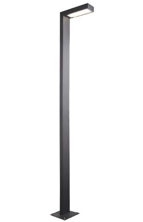 Lampa zewnętrzna ASKER POLE 1363 GRAPHITE 2xLED 12W ściemnialna