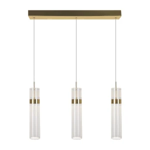 Lampa wisząca AMBIENTE 3 złota LED CCT