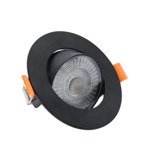 Ruchome oczko PLUS podtynkowe czarne LED CCT