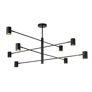 Lampa wisząca SNOW 8 czarna 8xGU10