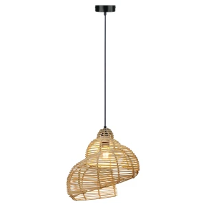 Lampa wisząca Light Prestige SHELLA 40 cm jasne drewno 1xE27
