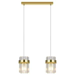 Lampa wisząca Light Prestige VETRO złota 2xE14