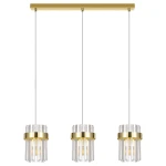 Lampa wisząca Light Prestige VETRO złota 3xE14