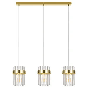 Lampa wisząca Light Prestige VETRO złota 3xE14