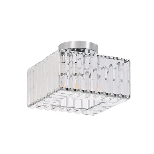 Kwadratowy plafon Light Prestige VETRO chrom 1xE27