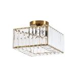 Kwadratowy plafon Light Prestige VETRO złoty 1xE27