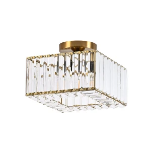 Kwadratowy plafon Light Prestige VETRO złoty 1xE27