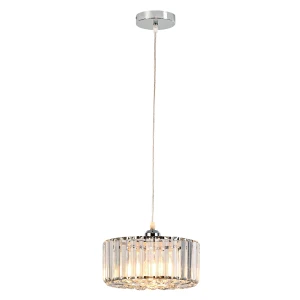 Okrągła lampa Light Prestige wisząca VETRO chrom 1xE27