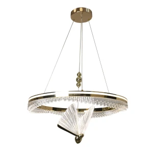 Lampa wisząca Light Prestige MARISSA Cristal złota LED CCT